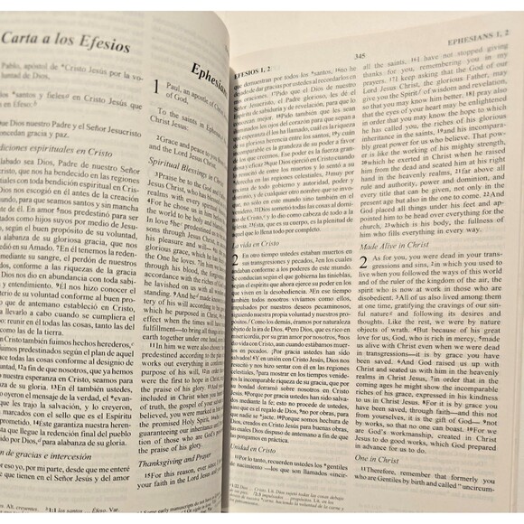 Spanish/English Parallel New Testament Psalms/Proverbs - Paperback - VERY GOOD - Picture 7 of 9